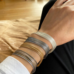 Armbnd eller halskde - 9 rk.Rvekde - Blank