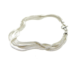 Armbnd eller halskde - 6 rk.Rvekde - Blank