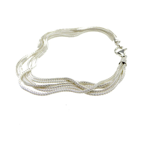 Armbnd eller halskde - 6 rk.Rvekde - Blank