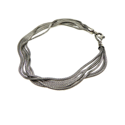 Armbnd eller halskde - 6 rk.Rvekde - Letoxyderet