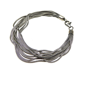 Armbnd eller halskde - 9 rk.Rvekde - Letoxyderet