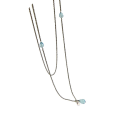 Halskde - Rhodineret/Topas