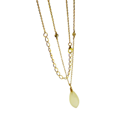 Halskde I Forgyldt Sterlingslv med Mnesten 