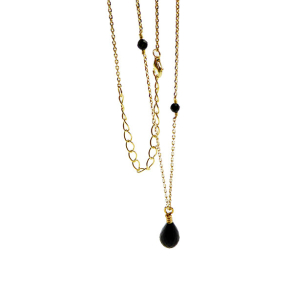 Halskde i Forgyldt Sterlingslv med Spinel