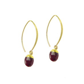 reringe - Forgyldt med Rubin