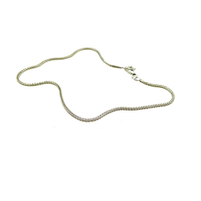 1,3mm Rvekde i Blank Sterlingslv -Armbnd eller Halskde