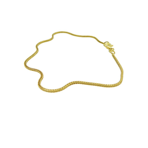 1,3mm Rvekde i Forgyldt Sterlingslv Armbnd eller Halskde