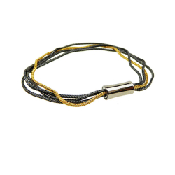 Armbnd eller halskde 4 rk. rvekde - 2 farvet