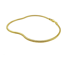 2,1mm Rvekde i Forgyldt Sterlingslv Armbnd eller Halskde