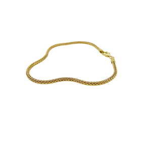 1,8mm Rvekde i Forgyldt Sterlingslv Armbnd eller Halskde