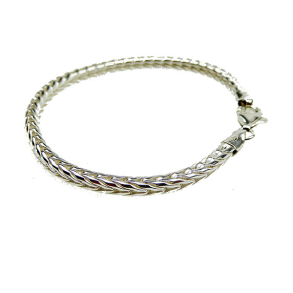 4mm Rvekde i Blank Sterlingslv Armbnd eller Halskde