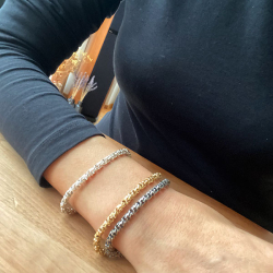 Armbnd &amp; Halskde-Venezia Snoet i Letoxideret Sterlingslv 4,7mm