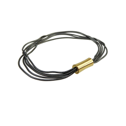 Armbnd eller halskde - 5 rk. Slange Oxyderet/Forgyldt