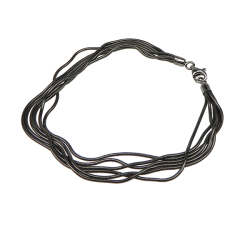 Armbnd &amp; halskde - 6 rk.Slange - Oxyderet