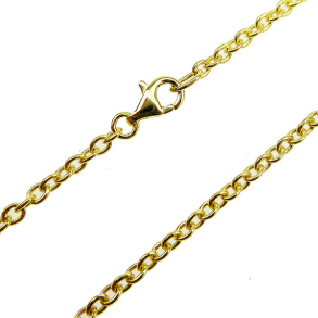 Halskde - Ankerkde/Forgyldt 0,6mm