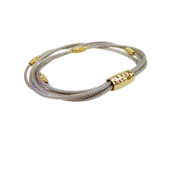 Armbnd eller halskde - Rhodineret &amp; Forgyldt