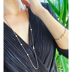 Arm - Halskde m. 3 stk Magic Beads-6mm