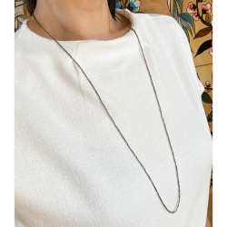 Armbnd &amp; Halskde - Anker Facet - Sterlingslv &amp; Rhodineret 0,5mm