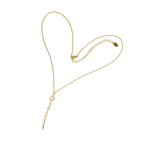 Sterlingsølv halskæder med perler - sten - rå diamanter