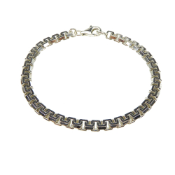 Armbnd &amp; halskde - Venezia-Valset i Blank Sterlingslv 5,6x3,4mm