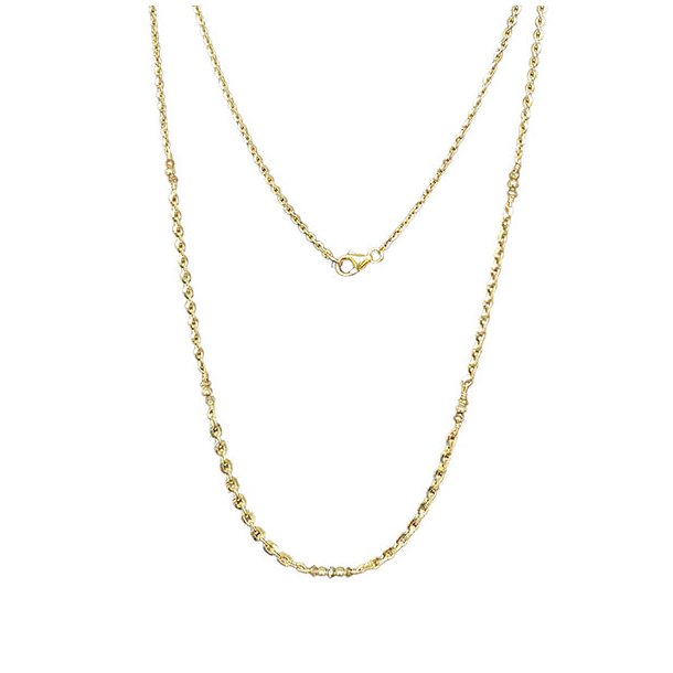 14K Graduated Necklace w. faceted Antracit Raw Diamonds