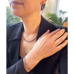 reringe med rhodineret Sterlingslv &amp; 14kt