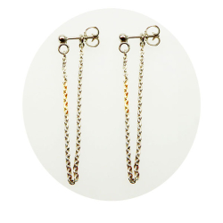 reringe med rhodineret Sterlingslv &amp; 14kt