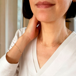 18kt Singapore Armbnd &amp; Halskde med 1,8mm bredde