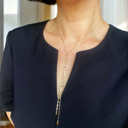 14kt halskde m.Citrin