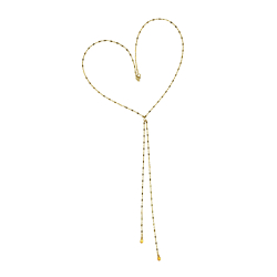 9kt halskde m.Citrin