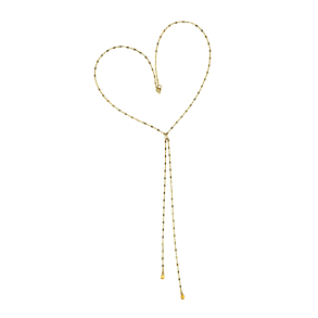 9kt halskde m.Citrin