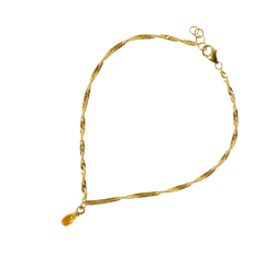 18kt armbnd med Facetteret Citrin