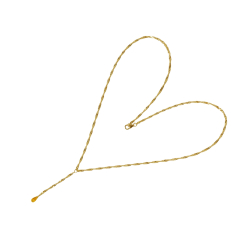 18kt halskde med Facetteret Citrin