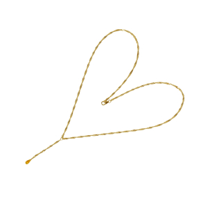 18kt halskde med Facetteret Citrin