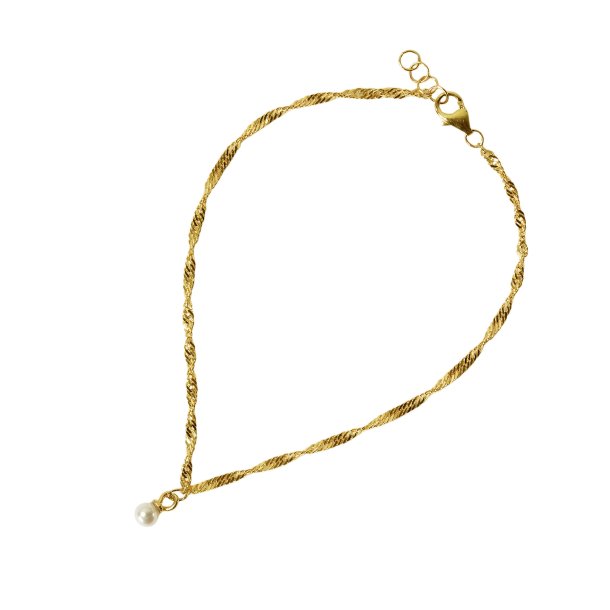 9kt armbnd med ferskvandsperle
