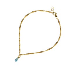 18kt armbnd med Facetteret Topas