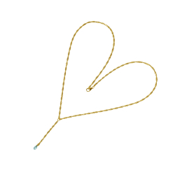 14kt halskde med Facetteret Topas