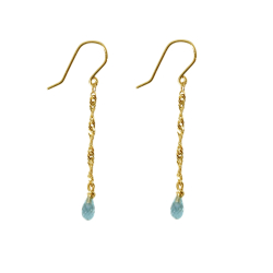 14kt reringe med Facetteret Topas