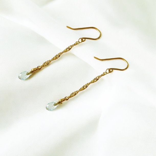 9kt Earrings w.Topas