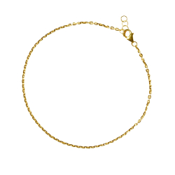 18kt Anker Facet Armbnd &amp; Halskde-udfrt i 0,4mm trd og bredde p 1,5mm