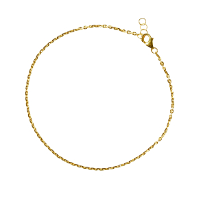 18kt Anker Facet Armbnd & Halskde-udfrt i 0,4mm trd og bredde p 1,5mm