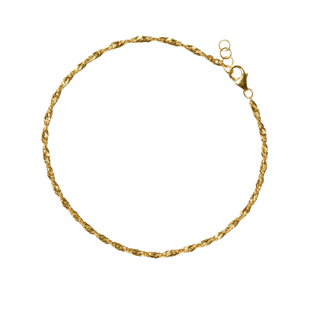 18kt Singapore armbnd &amp; halskde med 1,8mm bredde