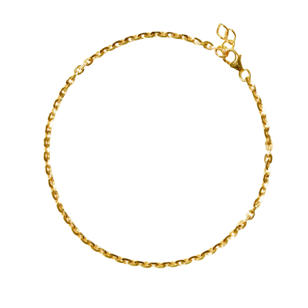 14kt Anker Facet Armbnd &amp; Halskde-udfrt i 0,8mm trd og bredde p 2,95 mm