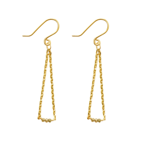 reringe i 18kt guld med Facetterede Antracit Diamanter