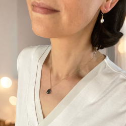 14kt vedhng med Facetteret Spinel