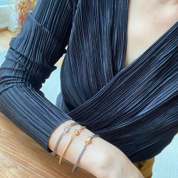 Armbnd eller Halskde - Oxideret/Forgyldt Foxtail/Rvekde med Magnetls