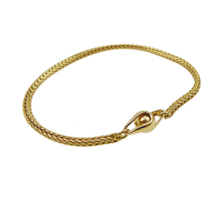 Armbnd eller Halskde - Forgyldt Foxtail/Rvekde med Magnetls