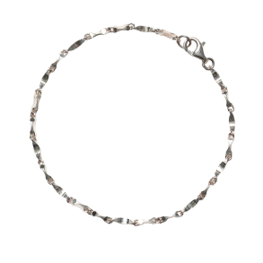 Armbnd & halskde - Blank 2,2mm - Rustik/Hamret Sterlingslv