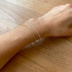 Armbnd eller halskde - Harlekin Mnster i 1,6mm Sterlingslv