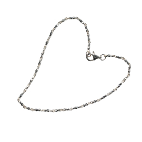 Armbnd eller halskde - Harlekin Mnster i 1,6mm Sterlingslv